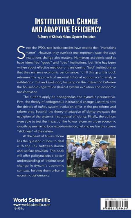 Produktbild: Institutional Change and Adaptive Efficiency