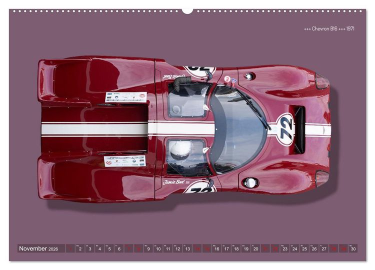 Produktbild: Legenden des Rennsports Historic Sports Cars 1960-1975 (hochwertiger Premium Wandkalender 2026 DIN A2 quer), Kunstdruck in Hochglanz