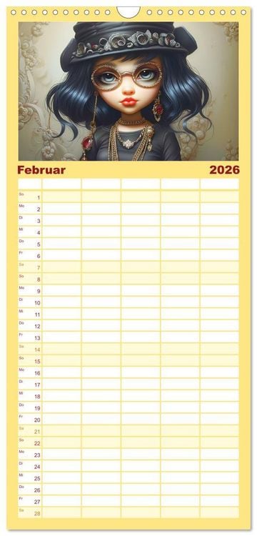 Produktbild: Familienplaner 2026 - Hip Hop Kids. Ein Jahr voller Style und Groove mit 5 Spalten (Wandkalender, 21 x 45 cm) CALVENDO