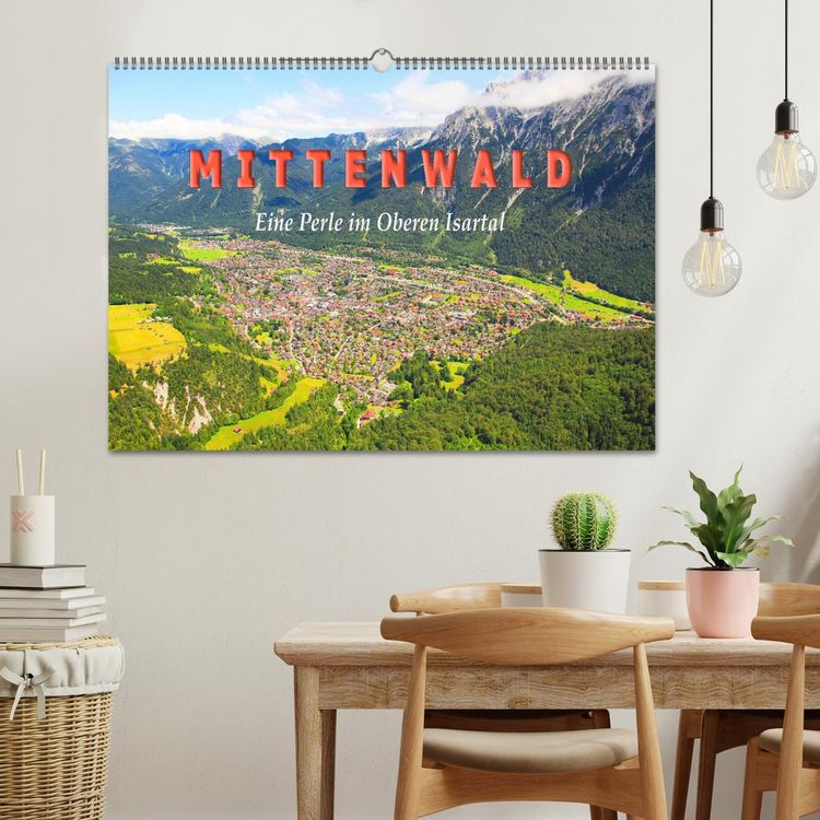 Produktbild: MITTENWALD Eine Perle im Oberen Isartal (Wandkalender 2026 DIN A2 quer), CALVENDO Monatskalender