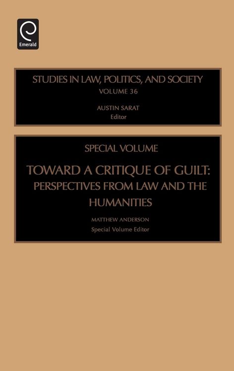 Produktbild: Toward a Critique of Guilt