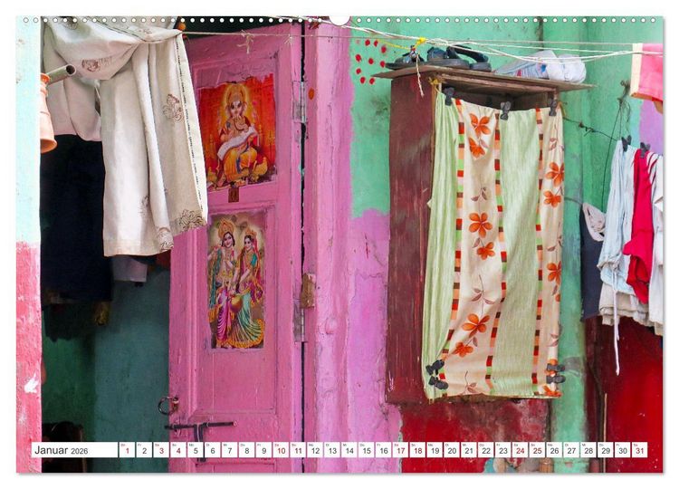 Produktbild: Kalkutta Altstadt Kolkata Oldtown (Wandkalender 2026 DIN A2 quer), CALVENDO Monatskalender