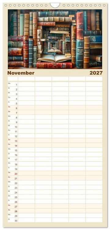Produktbild: Familienplaner 2027 - Das versteckte Universum mit 5 Spalten (Wandkalender, 21 x 45 cm) CALVENDO