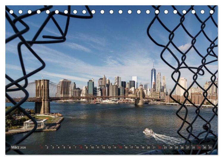 Produktbild: Fernweh New York City (Tischkalender 2026 DIN A5 quer), CALVENDO Monatskalender