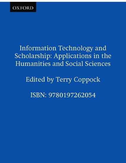 Produktbild: Information Technology and Scholarship