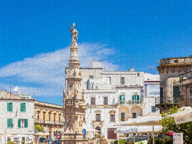 Produktbild: CALVENDO Puzzle S&auml;ule von Sant'Oronzo in Ostuni | 1000 Teile Lege-Gr&ouml;&szlig;e 64x48cm Foto-Puzzle f&uuml;r gl&uuml;ckliche Stunden