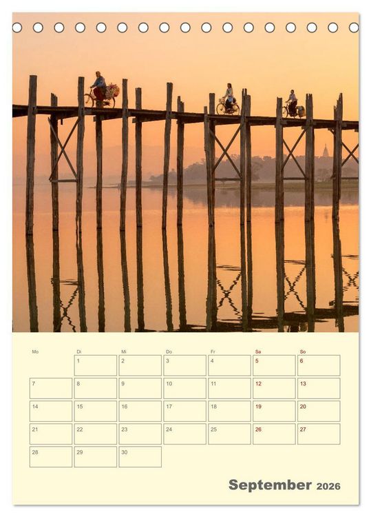 Produktbild: S&Uuml;DOSTASIEN - Mein URLAUBSPLANER (Tischkalender 2026 DIN A5 hoch), CALVENDO Monatskalender