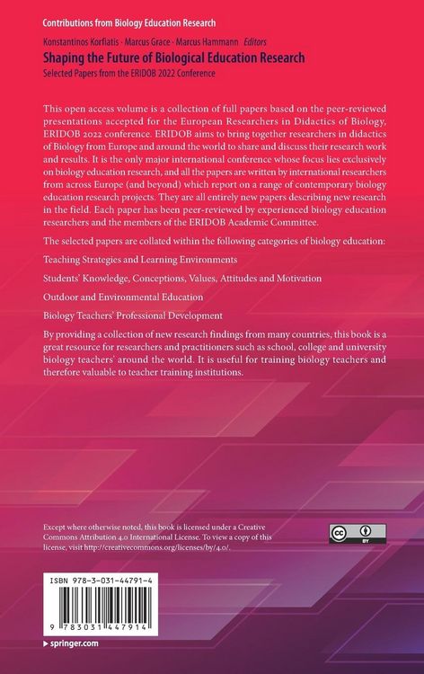 Produktbild: Shaping the Future of Biological Education Research