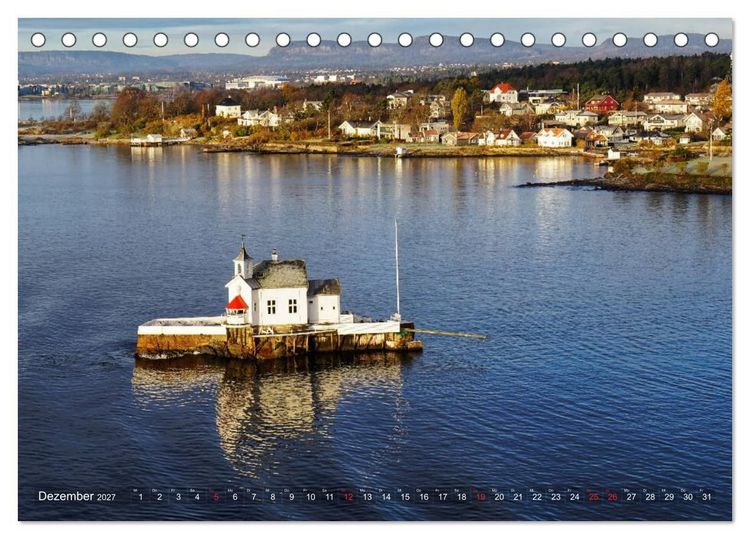 Produktbild: Oslo - Norwegen (Tischkalender 2027 DIN A5 quer), CALVENDO Monatskalender