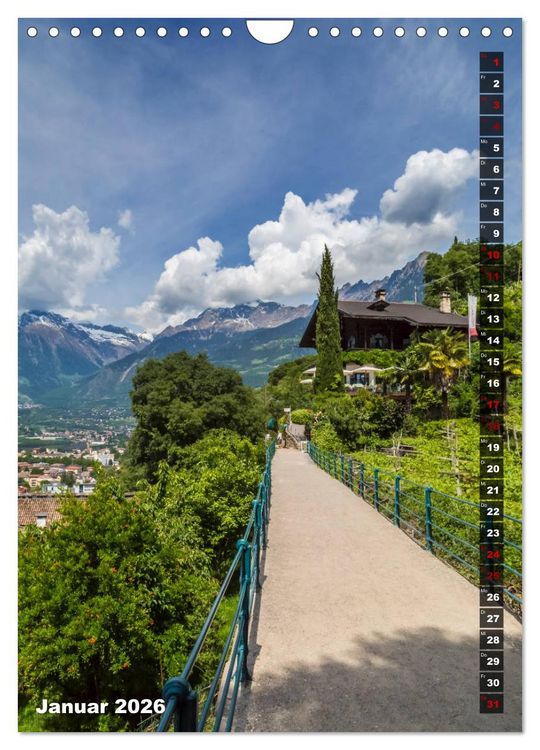 Produktbild: Stadtherz MERAN (Wandkalender 2026 DIN A4 hoch), CALVENDO Monatskalender