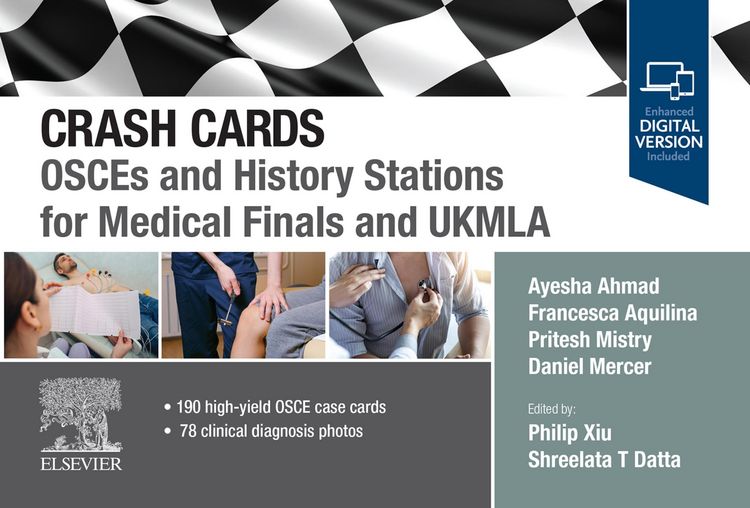Produktbild: Crash Cards: OSCEs and History Stations for Medical Finals and UKMLA - E-Book