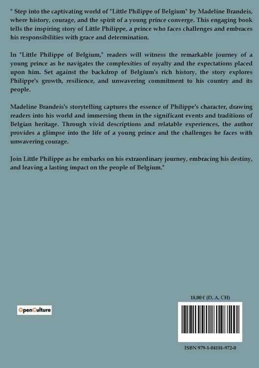 Produktbild: Little Philippe Of Belgium