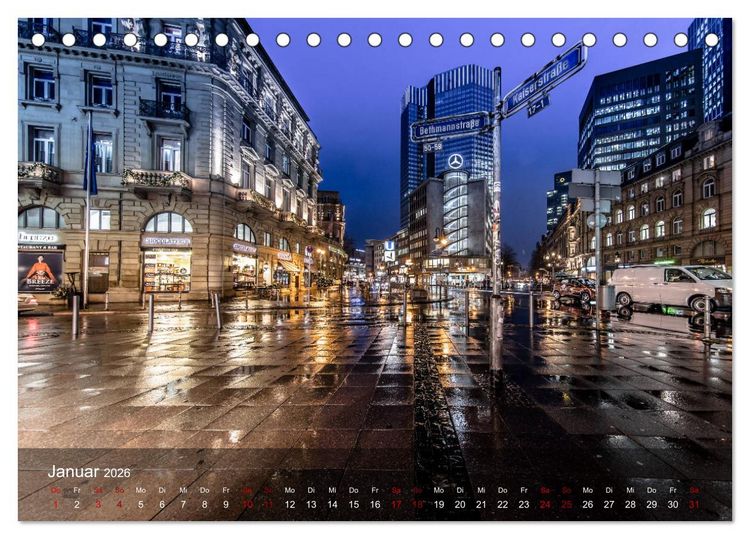 Produktbild: Frankfurt city view (Tischkalender 2026 DIN A5 quer), CALVENDO Monatskalender