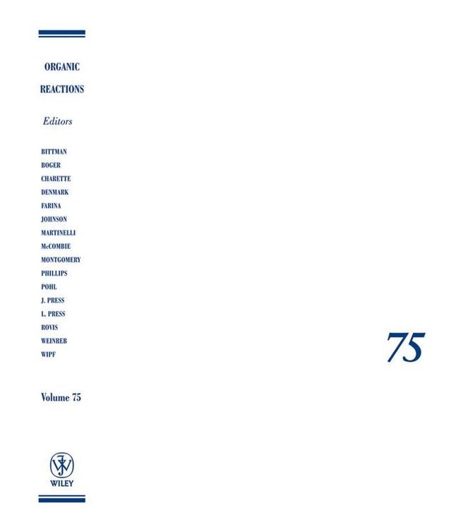 Produktbild: Organic Reactions, Volume 75