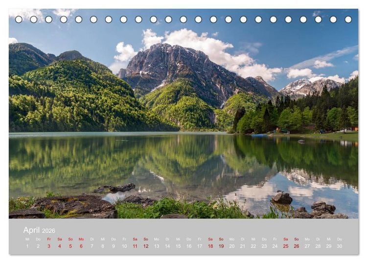 Produktbild: Die Julischen Alpen (Tischkalender 2026 DIN A5 quer), CALVENDO Monatskalender