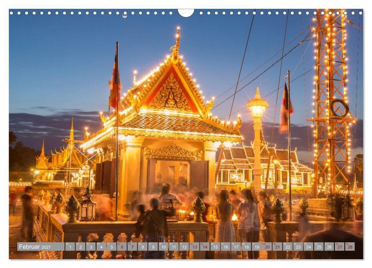Produktbild: KAMBODSCHA - Im Reich der Khmer (Wandkalender 2027 DIN A3 quer), CALVENDO Monatskalender