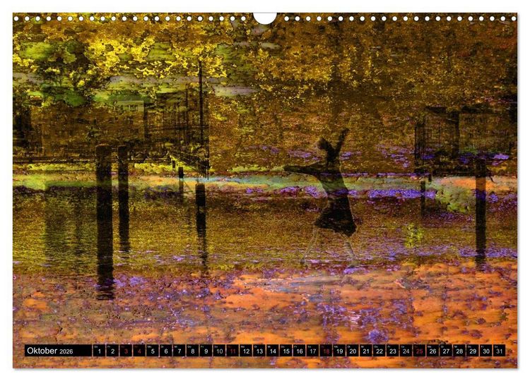 Produktbild: Illusionen in Texturen, Fotokunst (Wandkalender 2026 DIN A3 quer), CALVENDO Monatskalender
