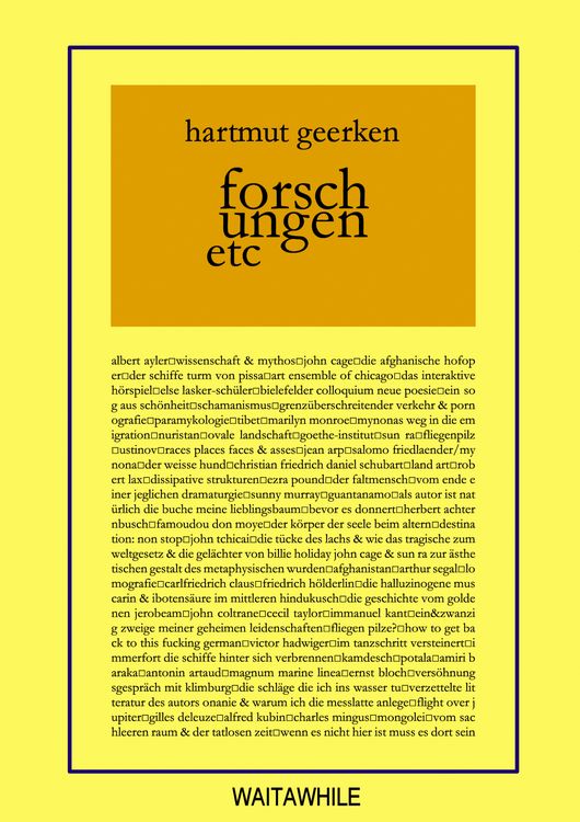 Produktbild: forschungen etc