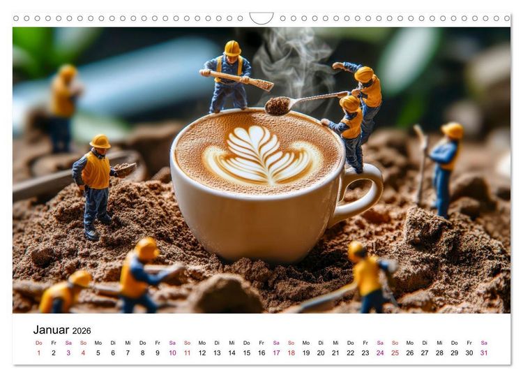 Produktbild: Winzige Welten - die kleinen Helfer des Jahres (Wandkalender 2026 DIN A3 quer), CALVENDO Monatskalender