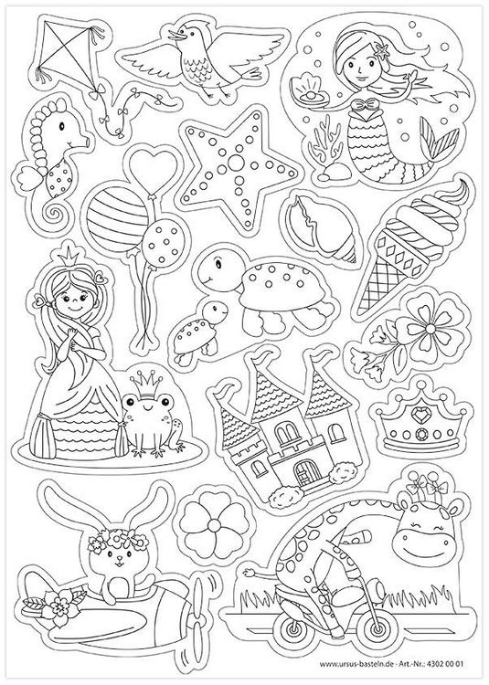 Produktbild: URSUS 2 Blatt Magnetic Coloring "Dreamworld"
