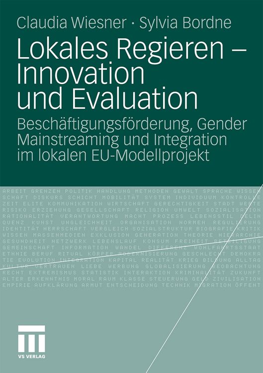 Produktbild: Lokales Regieren - Innovation und Evaluation