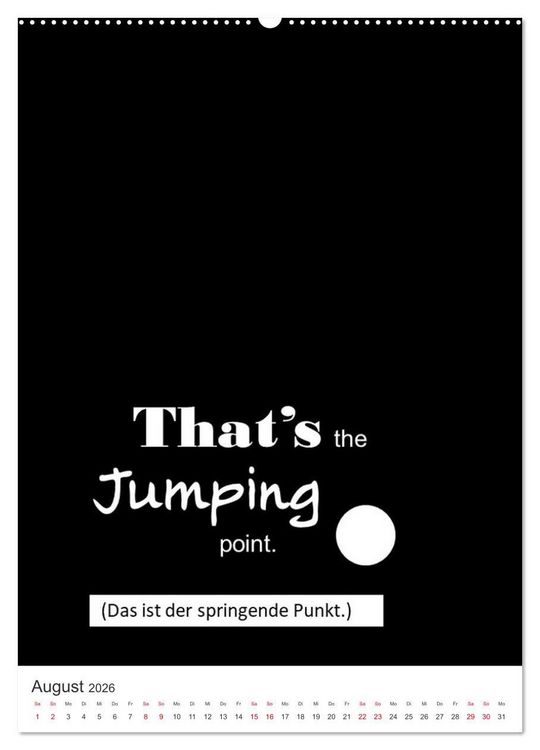 Produktbild: DENGLISCH durchs Jahr (hochwertiger Premium Wandkalender 2026 DIN A2 hoch), Kunstdruck in Hochglanz