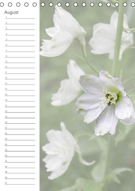 Produktbild: Zarte Bl&uuml;ten / Geburtstagskalender (Tischkalender immerw&auml;hrend DIN A5 hoch)