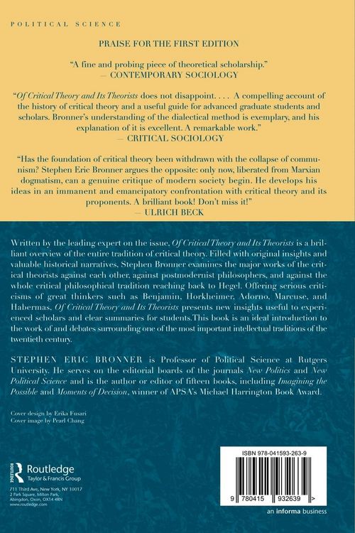 Produktbild: Of Critical Theory and Its Theorists