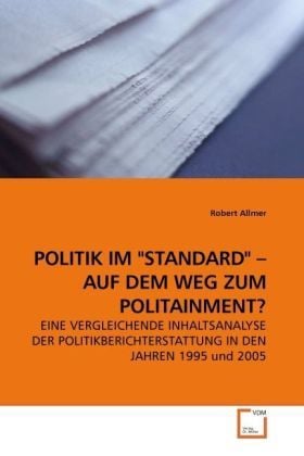 Produktbild: Allmer, R: Politik im "standard" - Auf dem Weg Zum