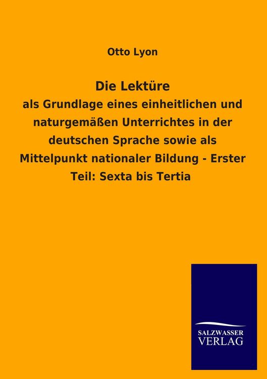 Produktbild: Die Lekt&uuml;re