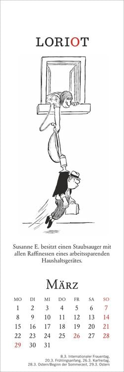 Produktbild: Loriot Lesezeichen & Kalender 2027
