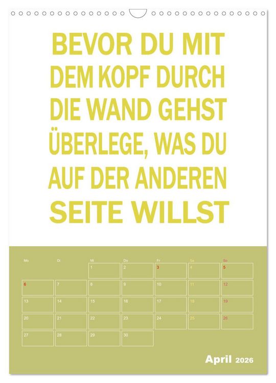 Produktbild: Memo an mich mit Jahresplaner (Wandkalender 2026 DIN A3 hoch), CALVENDO Monatskalender