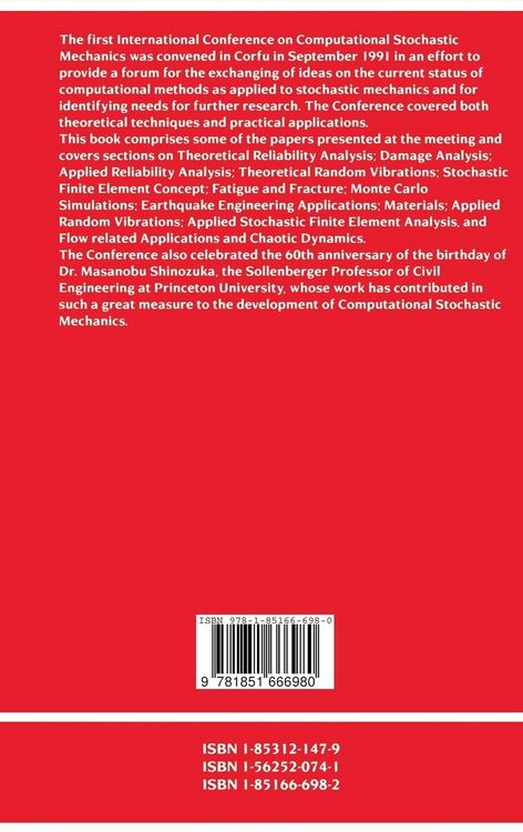 Produktbild: Computational Stochastic Mechanics