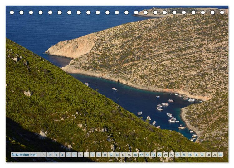 Produktbild: Zakynthos 2026 (Tischkalender 2026 DIN A5 quer), CALVENDO Monatskalender