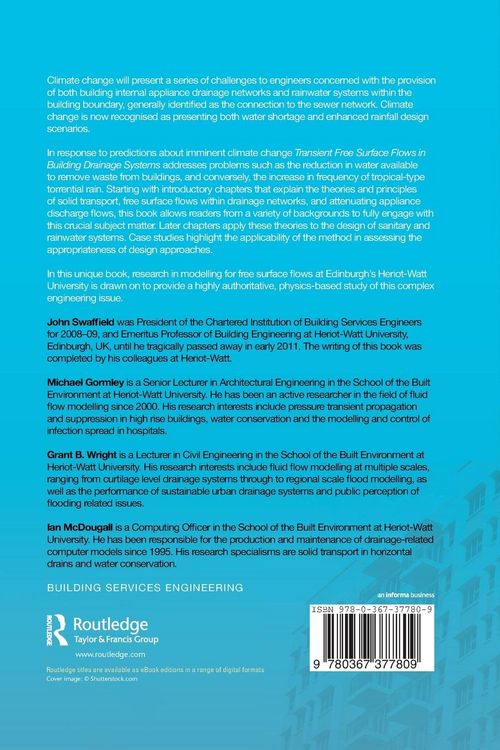 Produktbild: Transient Free Surface Flows in Building Drainage Systems
