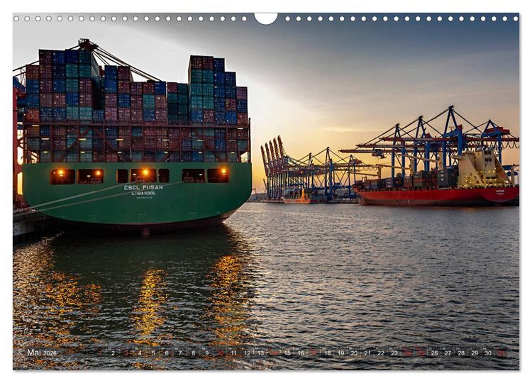 Produktbild: Hamburg Hafen (Wandkalender 2026 DIN A3 quer), CALVENDO Monatskalender