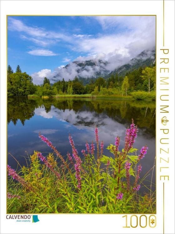 Produktbild: CALVENDO Puzzle Blutweiderich, Moorweiher | 1000 Teile Lege-Gr&ouml;&szlig;e 64x48cm Foto-Puzzle f&uuml;r gl&uuml;ckliche Stunden