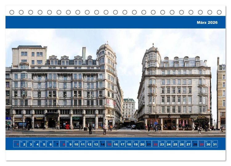 Produktbild: London Fassade 2026 (Tischkalender 2026 DIN A5 quer), CALVENDO Monatskalender