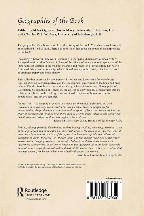 Produktbild: Geographies of the Book