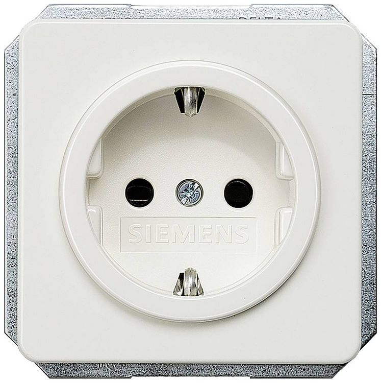Produktbild: Siemens Schalterprogramm Steckdose Delta Wei&szlig; 5UB1405 1St.