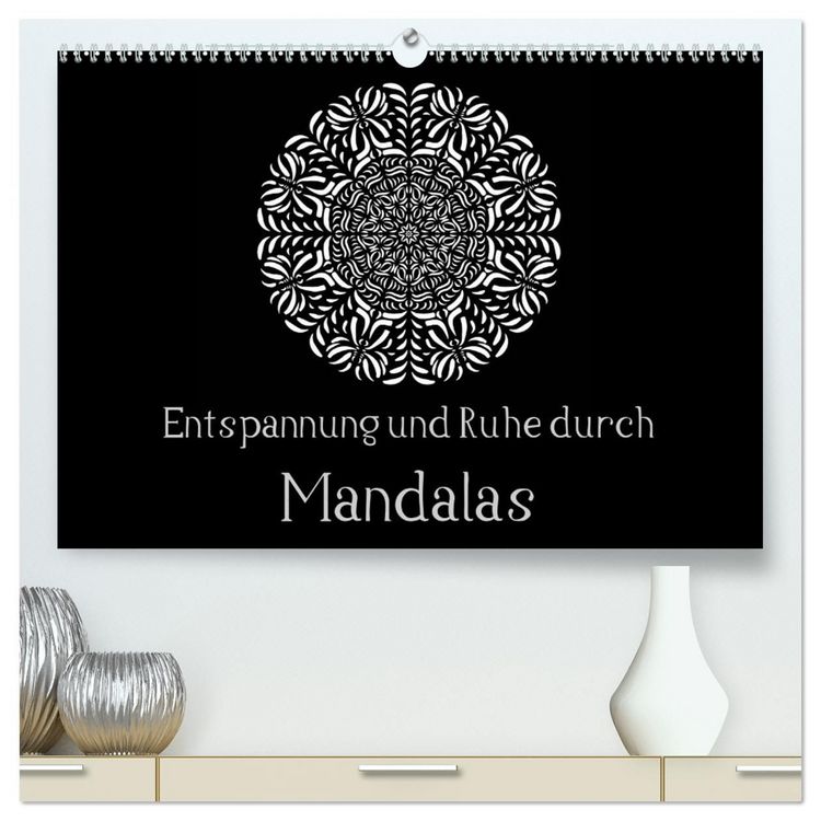 Produktbild: Entspannung und Ruhe durch Mandalas (hochwertiger Premium Wandkalender 2027 DIN A2 quer), Kunstdruck in Hochglanz