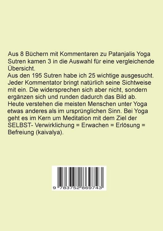 Produktbild: Patanjali Yoga Sutras