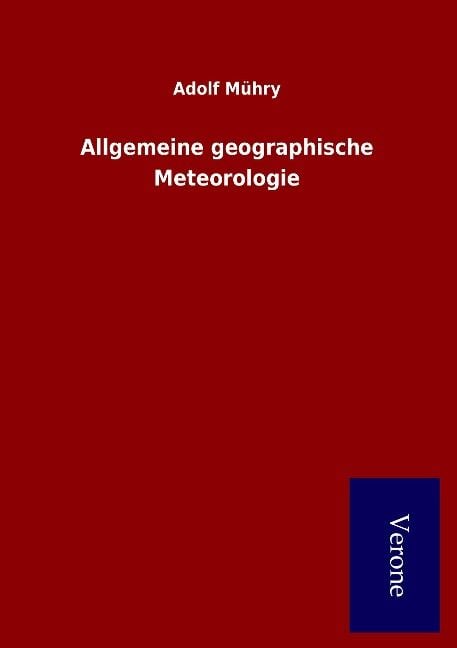 Produktbild: Allgemeine geographische Meteorologie