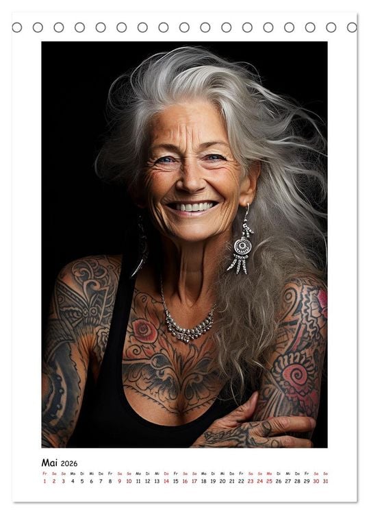 Produktbild: Tattoo to me too (Tischkalender 2026 DIN A5 hoch), CALVENDO Monatskalender