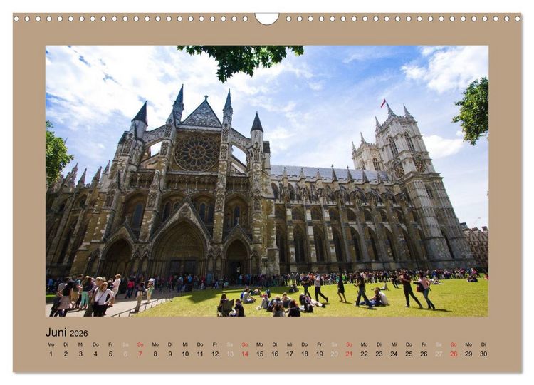 Produktbild: London (Wandkalender 2026 DIN A3 quer), CALVENDO Monatskalender