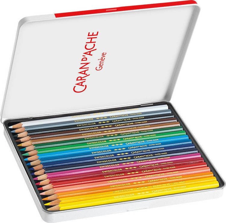 Produktbild: CARAN D'ACHE Farbstifte Swisscolor(TM), 18 Farben