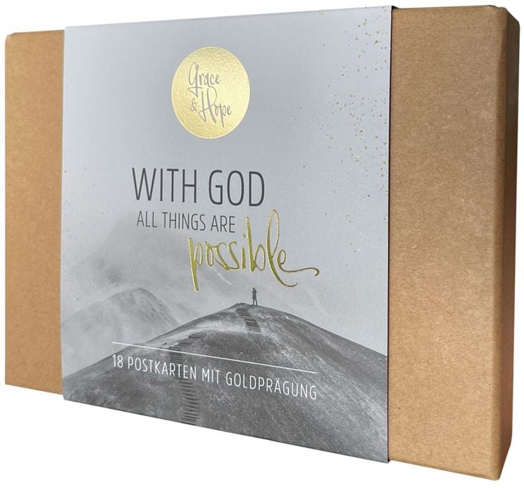 Produktbild: With God all things are possible - Postkartenset