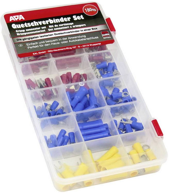 Produktbild: APA 29104 Quetschverbinder-Sortiment 0.25mm&sup2; 6.6mm&sup2; 1St.