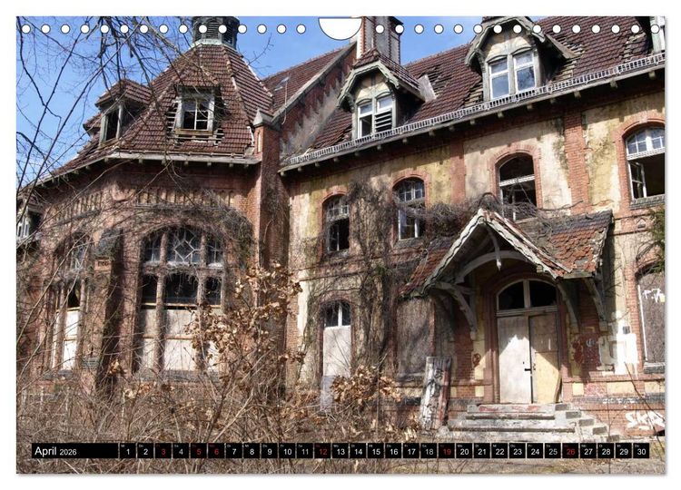 Produktbild: Beelitz Heilst&auml;tten-Faszination des Verfalls (Wandkalender 2026 DIN A4 quer), CALVENDO Monatskalender