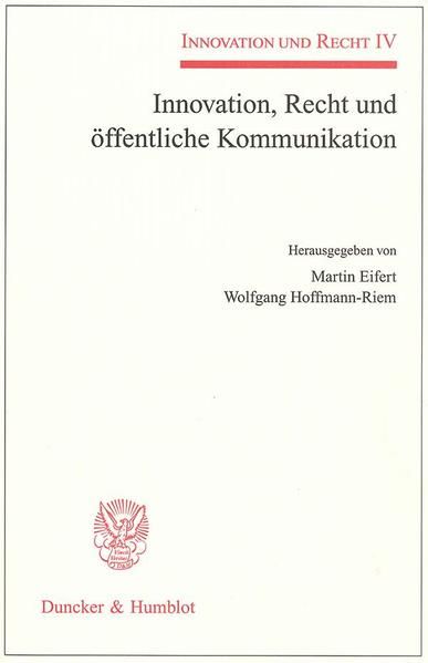 Produktbild: Innovation, Recht und &ouml;ffentliche Kommunikation.